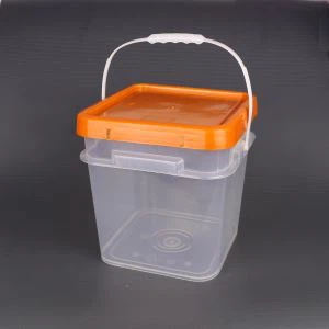 10L plastikowe wiadro kwadratowe